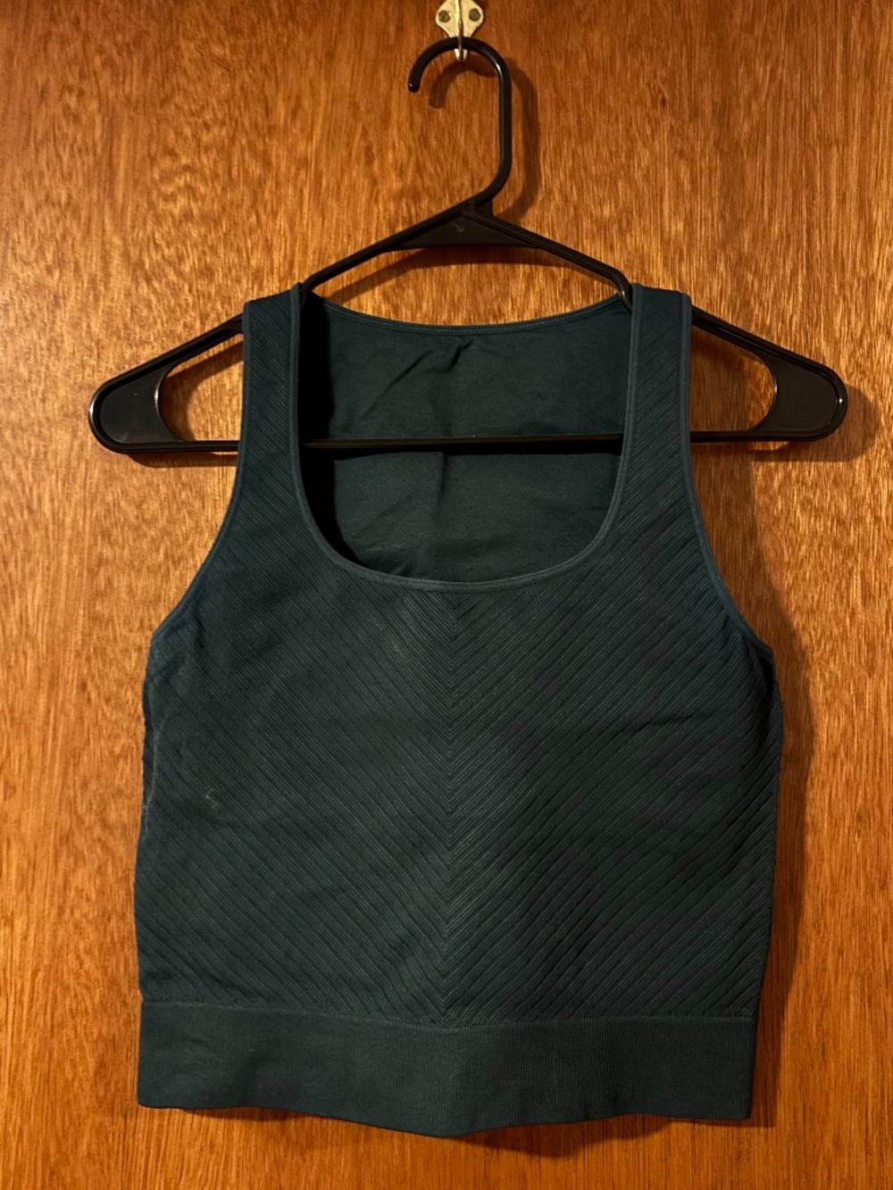 Green Athletic Crop Top